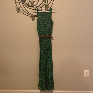 Michael Kors belted maxi dress